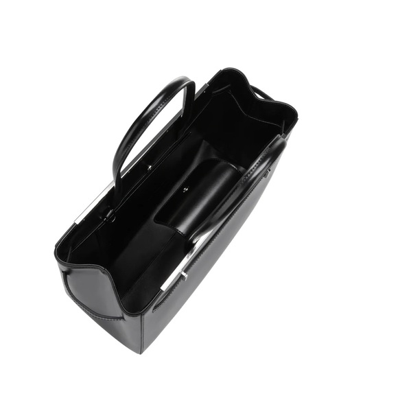 Noir Leather Book Tote Bag 33 - Picture 4 of 6